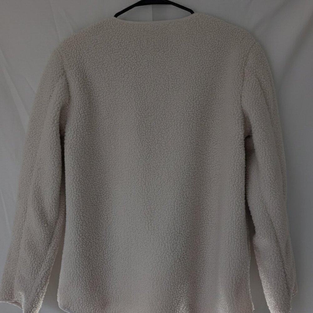 Women's Old Navy Faux Sherpa Sweater Jacket, Size Small - Picture 3 of 5